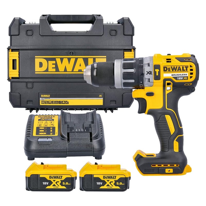 Masina de gaurit si insurubat cu percutie Dewalt DCD796P2, cu acumulator