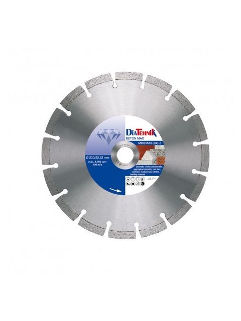 SQ - Disc diamantat BetonMAX 400x25,40mm pentru beton, caramida [MDBMAX-400-4]