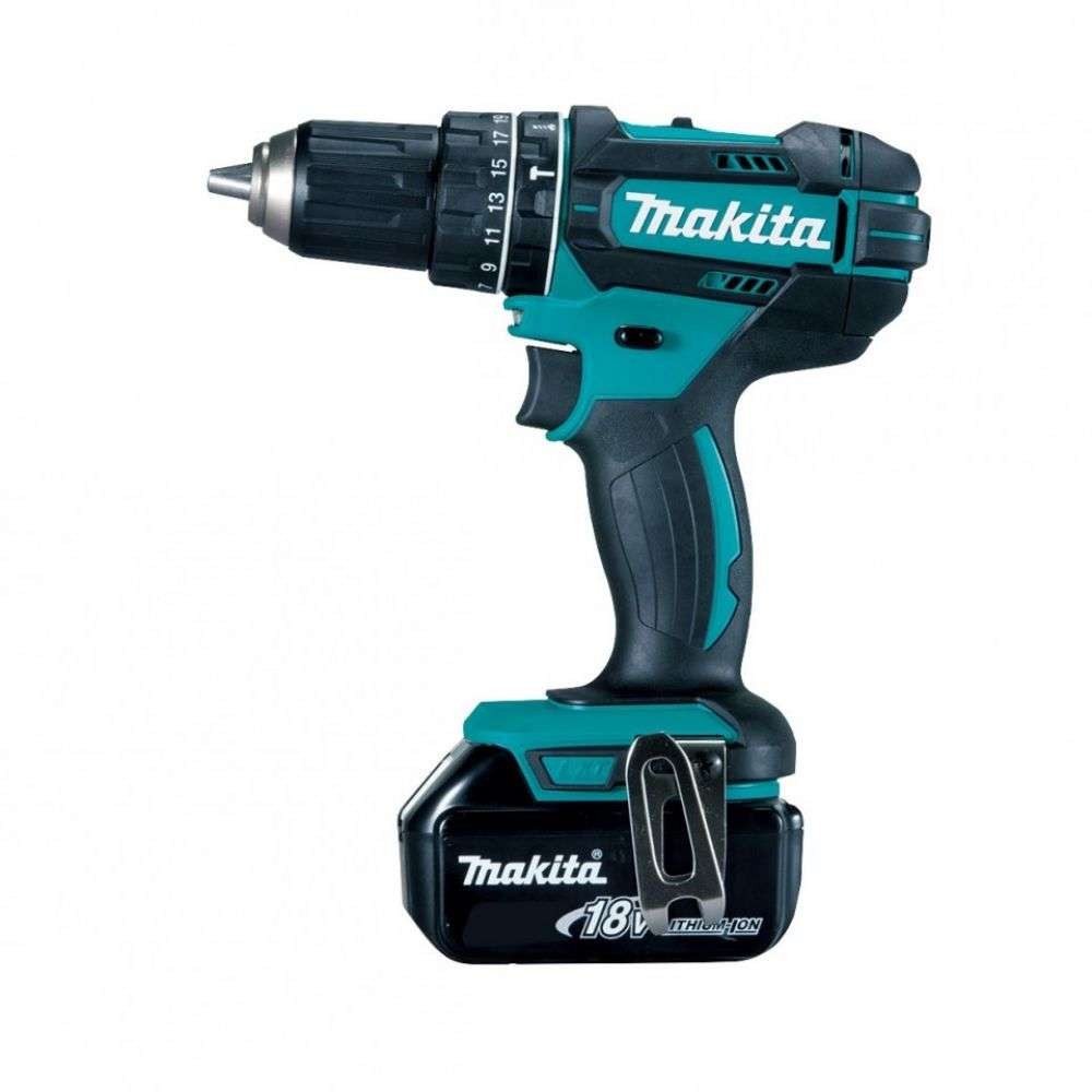 Masina de gaurit si insurubat cu percutie Makita DHP482RFE, cu acumulator