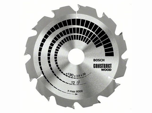 BOSCH - Panza fierastrau circular Construct Wood 160x20mm, 12 dinti [2608640630]