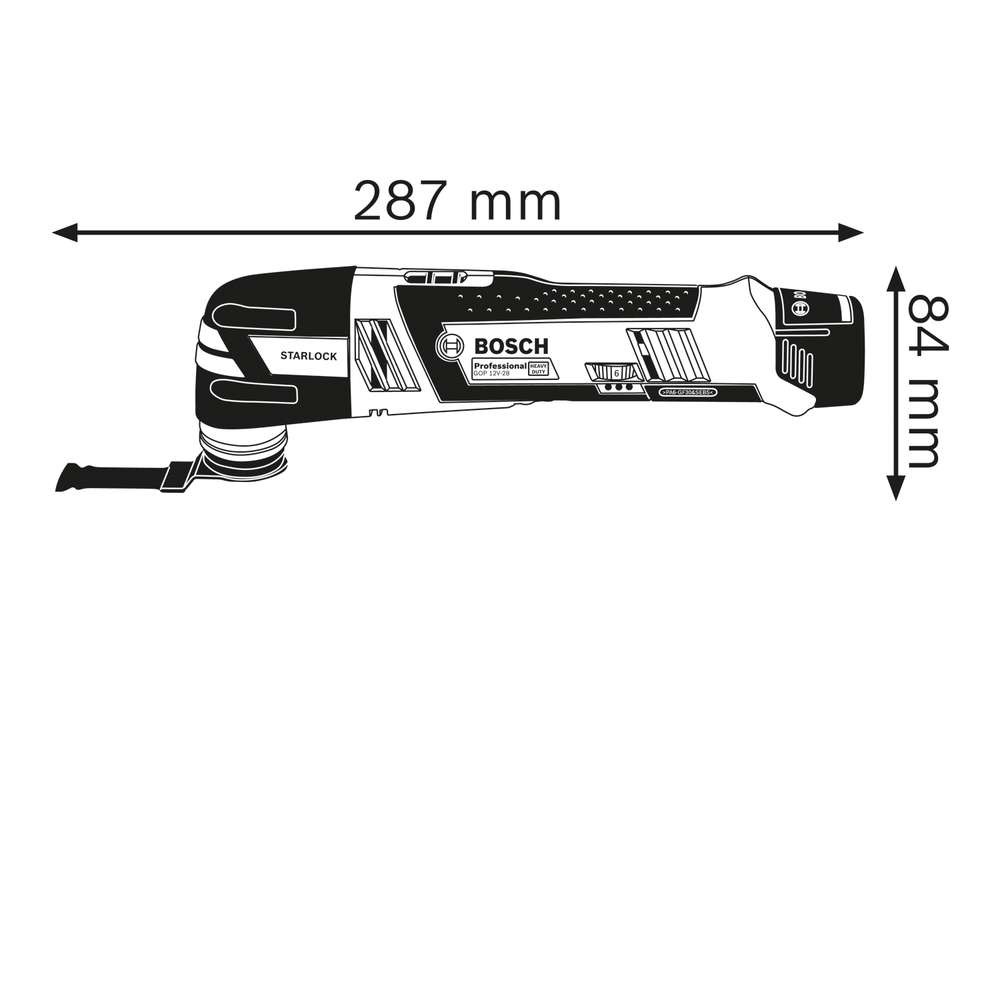 Unealta multifunctionala Bosch GOP 12V-28, 12V, fara acumulator
