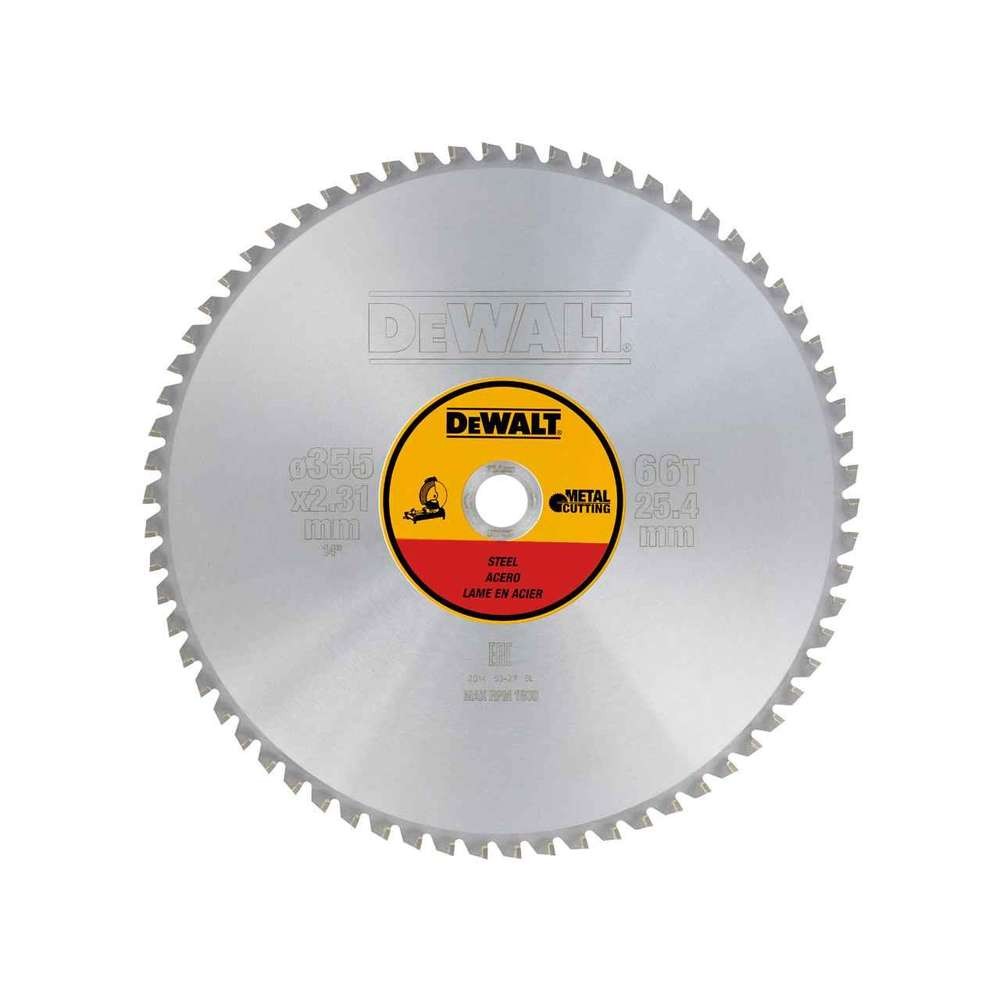 DeWALT - Panza fierastrau circular pentru metal 355x25.4mm, 66 dinti [DT1926-QZ]