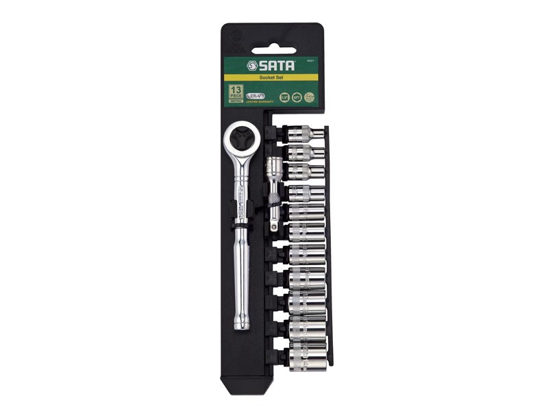 Sata - Set capete chei tubulare 1/4