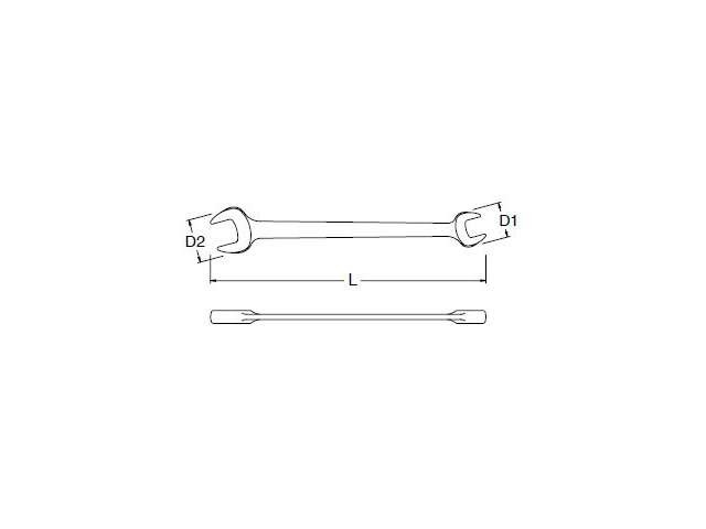 Sata - Cheie fixa dubla 13/16