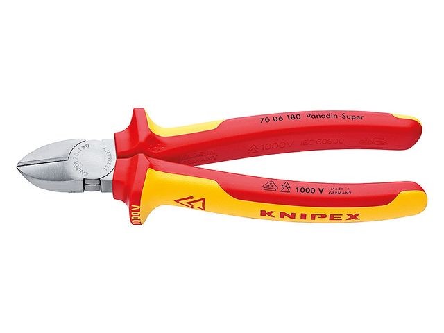 Cleste cu tais lateral/sfic Knipex 80 mm VDE