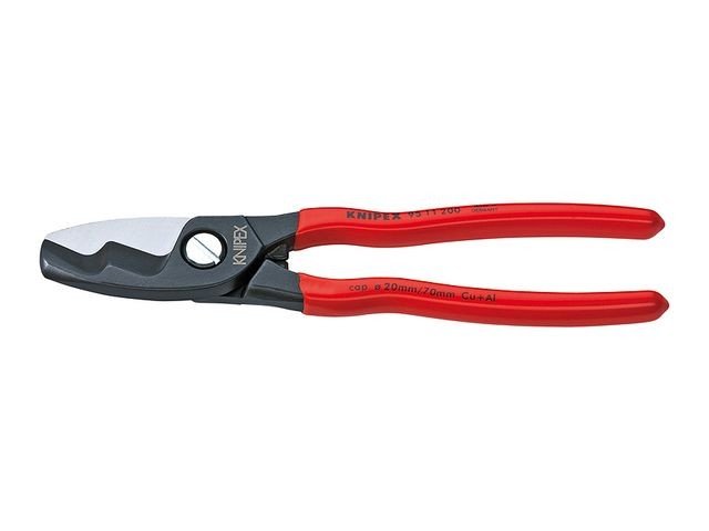 Cleste pentru taiat cablu Knipex tais dublu 200 mm