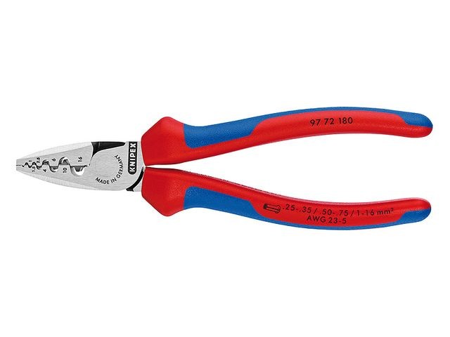 Cleste de sertizat Knipex 0.25-16 mm² maner multicomponent