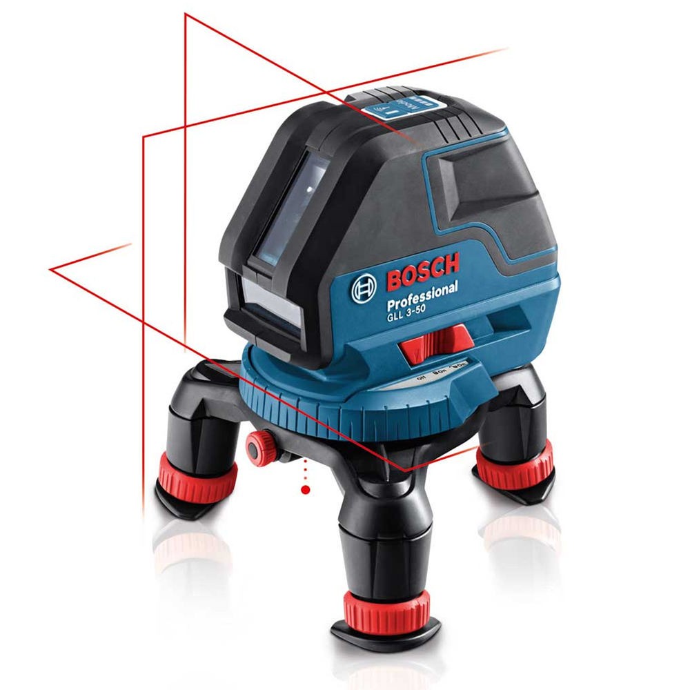 BOSCH - GLL 3-50P + BM1 + LR2 Nivela laser cu linii 50m L-Boxx [0601063803]
