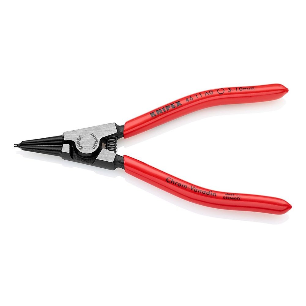 Cleste inel siguranta exterior Knipex varfuri drepte negru 3-10 mm