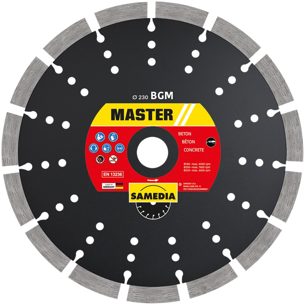 Samedia - Disc diamantat BGM 350x25.4mm pentru beton, beton armat, granit [310541]
