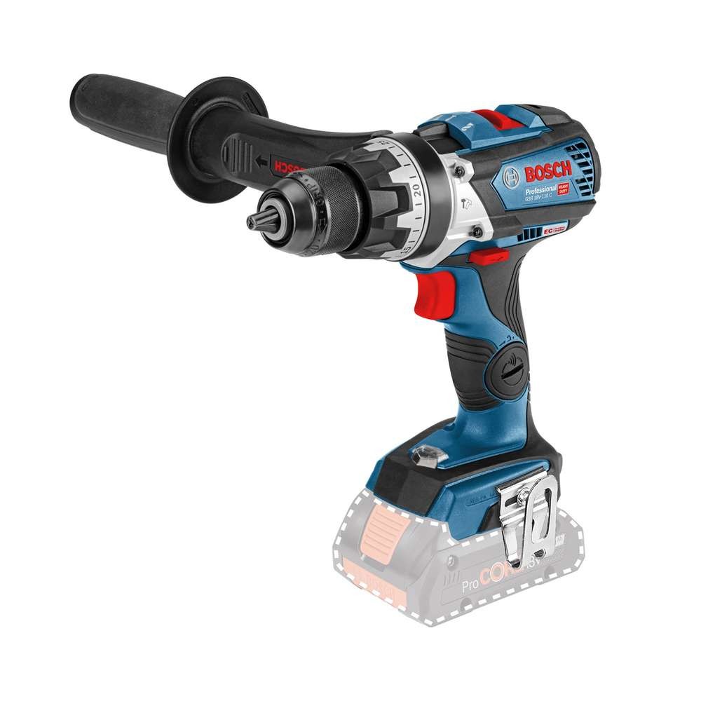 Masina de gaurit si insurubat cu percutie Bosch GSB 18V-110 C, fara acumulator