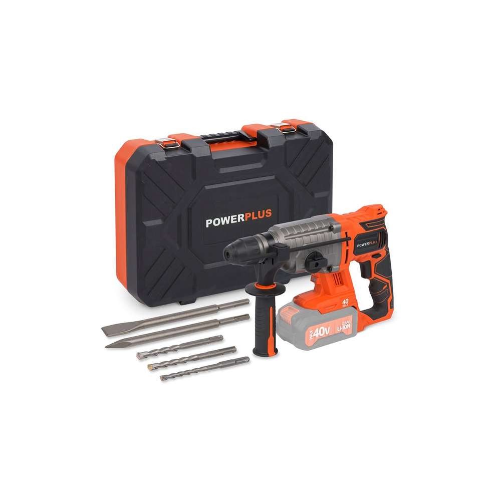 Ciocan rotopercutor Power Plus POWDP1570, SDS Plus, 40V, 3J, cu acumulator