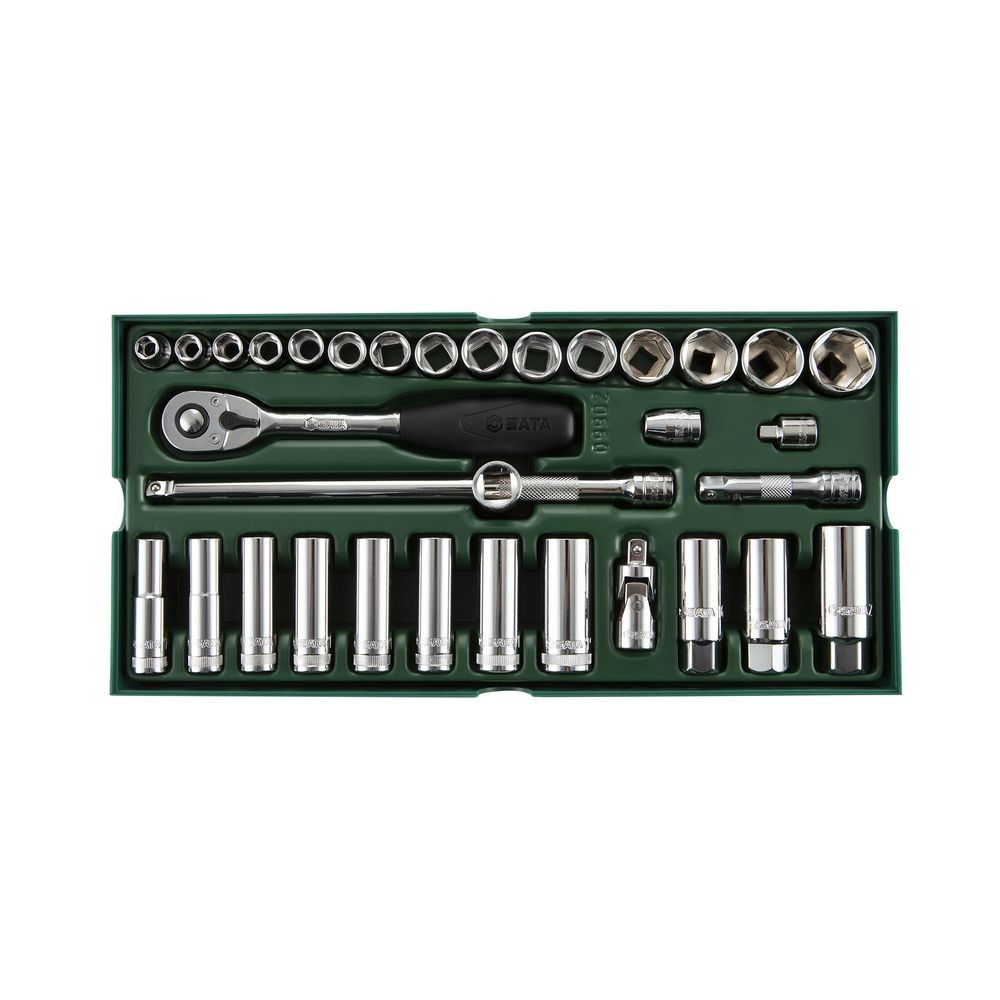 Sata - Set capete chei tubulare 3/8