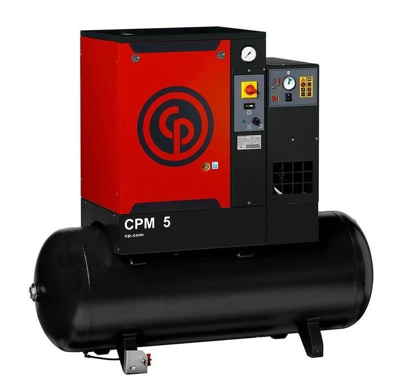 Chicago Pneumatic - Compresor aer cu surub CPM 15D, 10 bar, 1310l/min, rezervor aer 500L, 400V/50Hz, 11kW [4152023000]