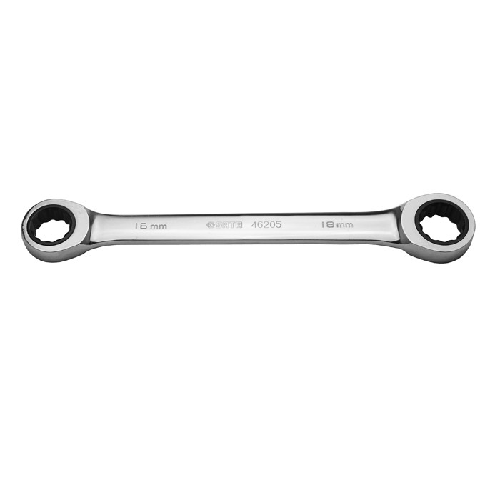 Sata - Cheie inelara dubla dreapta cu clichet 17x19mm [ST46206ST]