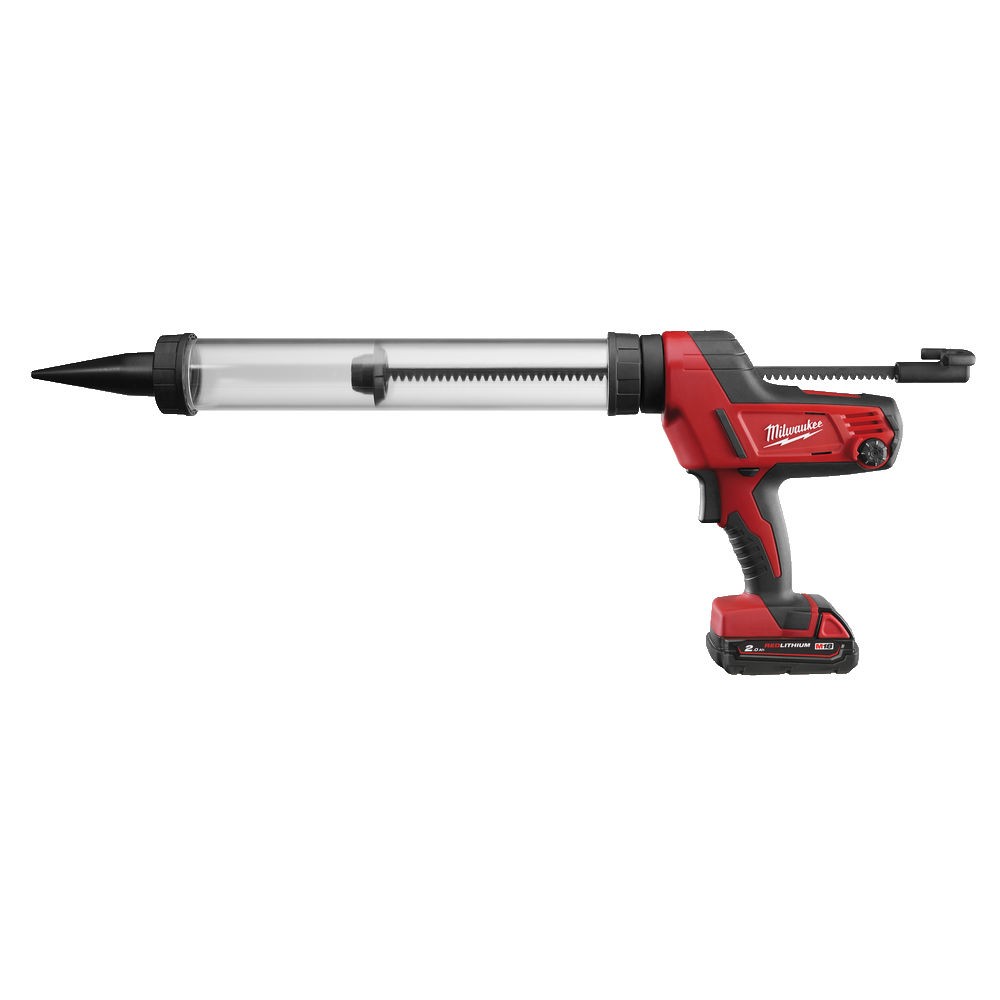 Pistol pentru silicon Milwaukee C18 PCG/600T-201B, 18V, cu acumulator