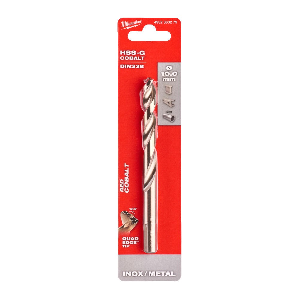 Milwaukee - Burghiu metal HSS-G CO 10,0 mm [4932363279]
