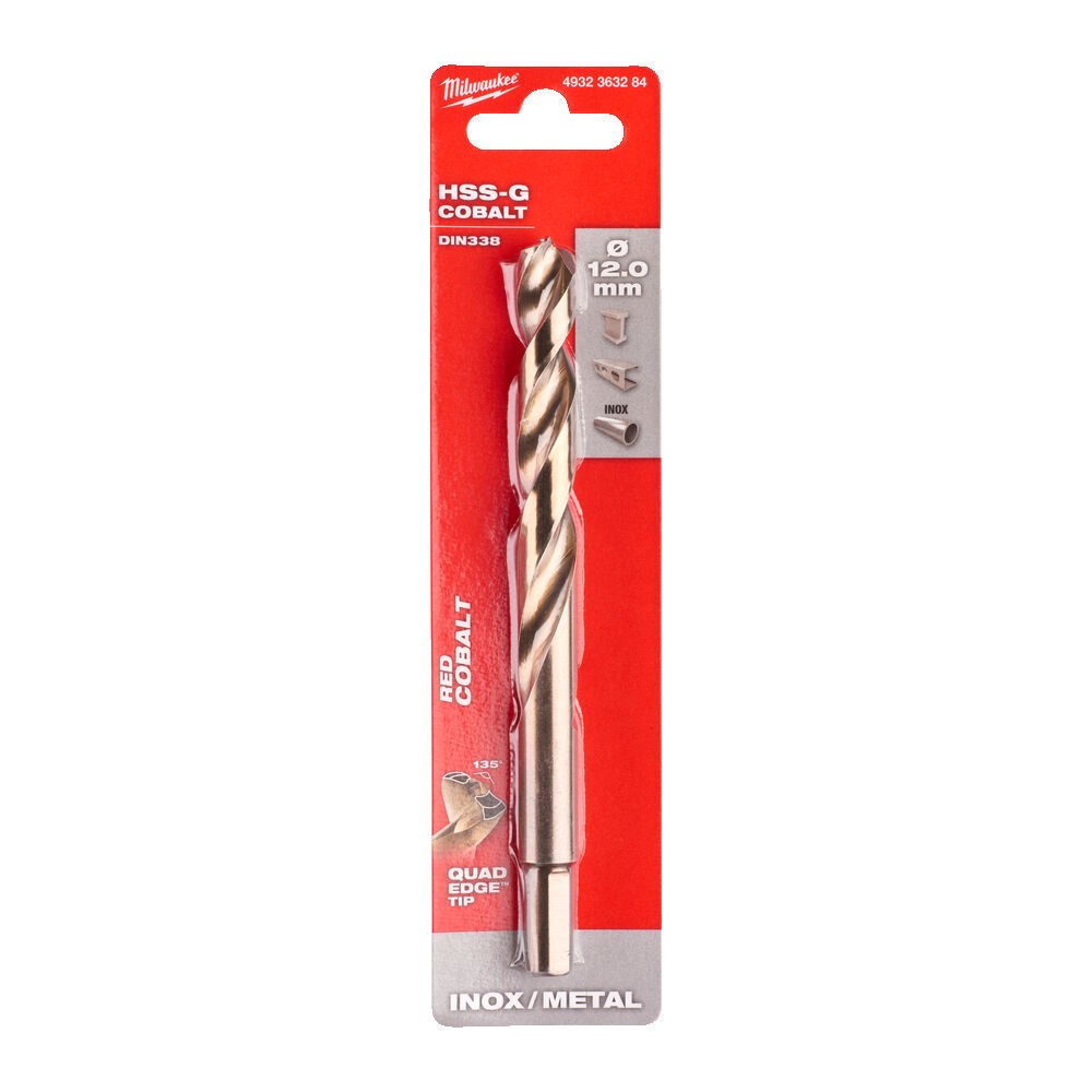 Milwaukee - Burghiu metal HSS-G CO 12,0 mm [4932363284]