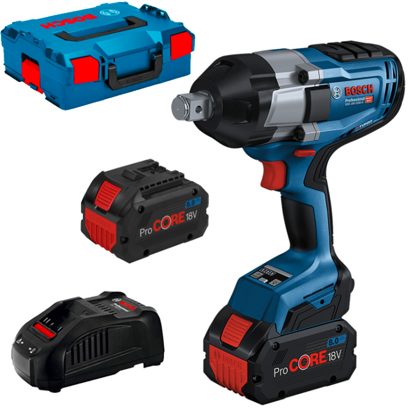 Masina de insurubat cu impact BOSCH GDS 18V-1050 H, 18V, cu acumulator