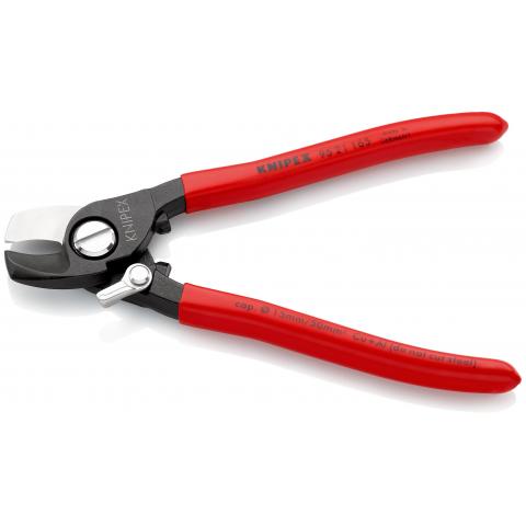 Cleste pentru taiat cablu Knipex maner multicomponent cu blocare 165 mm blister