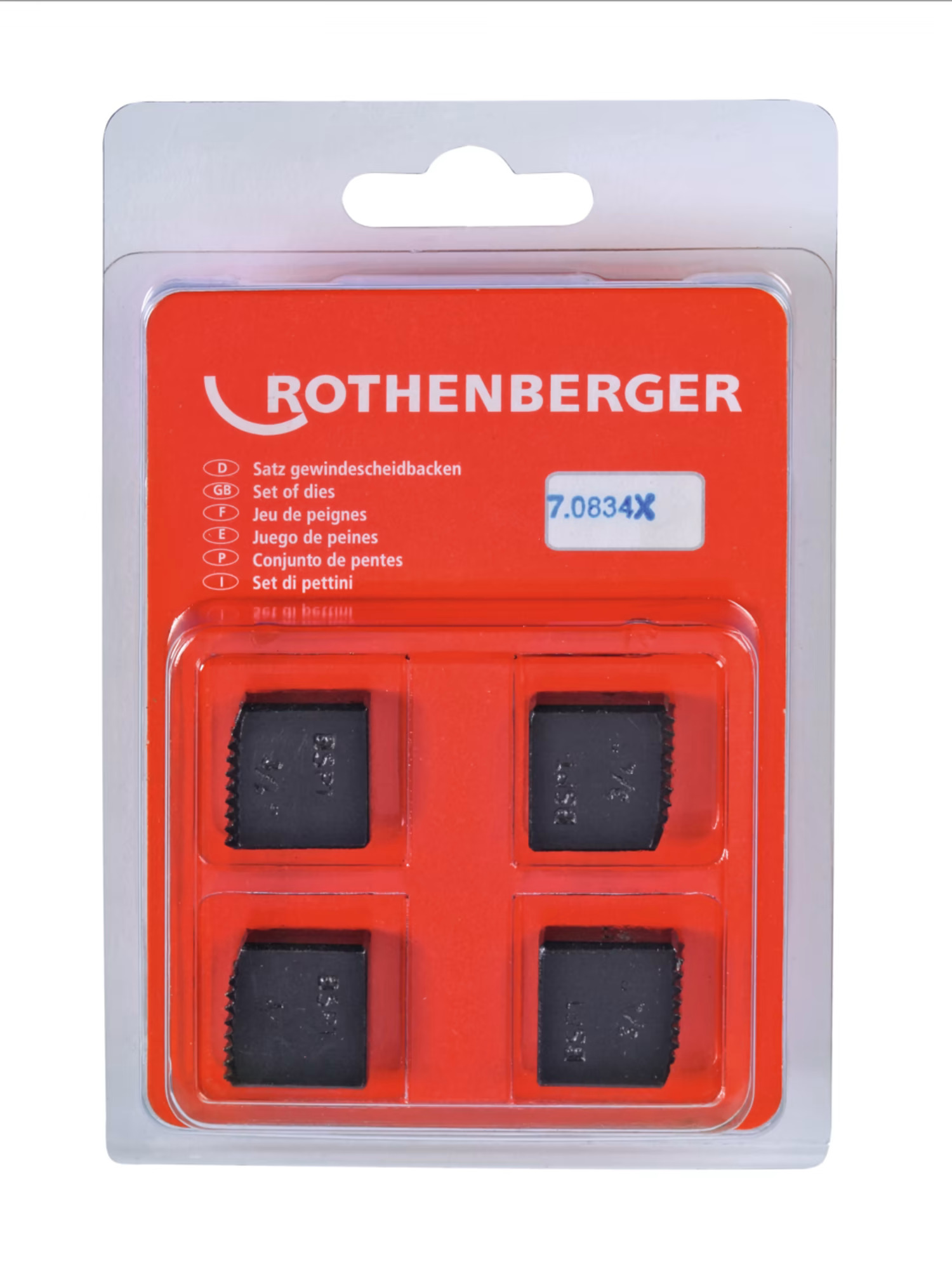 Set bacuri de filetare Rothenberger BSPT 3/4