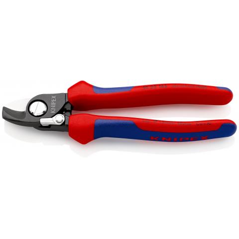 Cleste pentru taiat cablu Knipex maner multicomponent cu blocare 165 mm