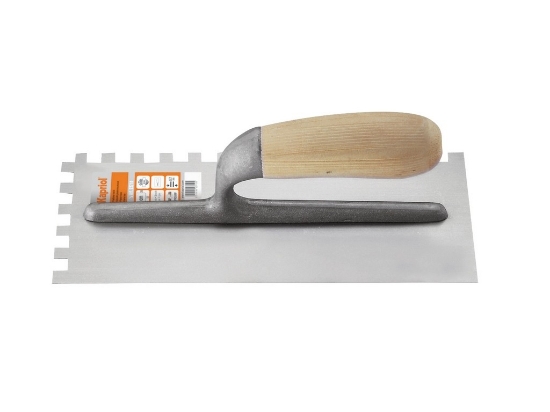 Gletiera Kapriol zimtata cu maner din lemn 12x28cm 12mm
