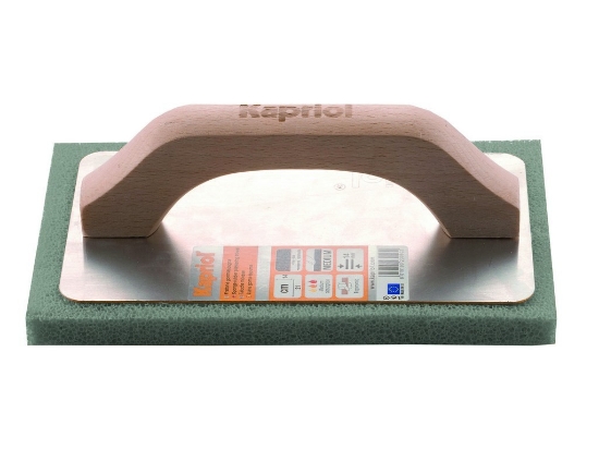 Gletiera Kapriol burete din cauciuc gri maner din lemn 24x10cm