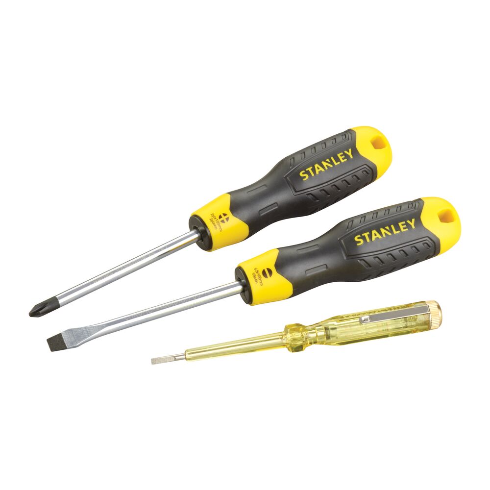 STANLEY - Set 3 surubelnite cu tester de tensiune Cushion Grip [0-65-012]