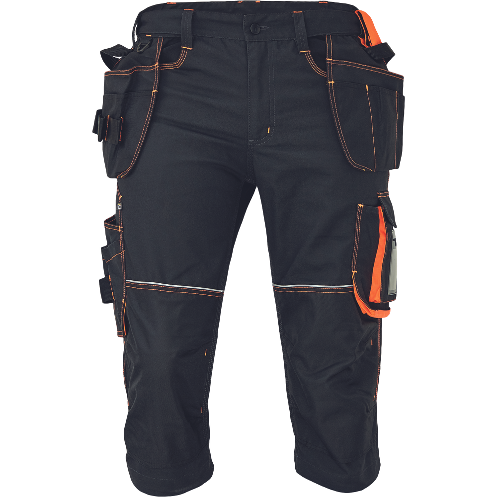 CERVA - Pantaloni KNOXFIELD 320 3/4, antracit/orange, mas. 60 [03020372A2060]