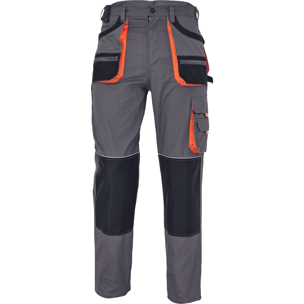 fridrich & fridrich - Pantaloni de lucru CARL BE-01-003, gri/portocaliu, mas. 52 [0302016700052]