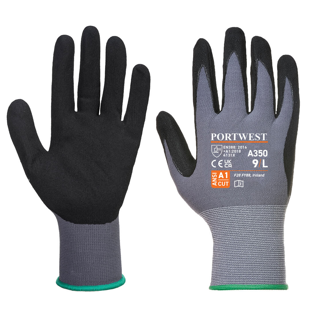 PORTWEST - Manusi de protectie DermiFlex, mas. 11/XXL [A350BKR-XXL]