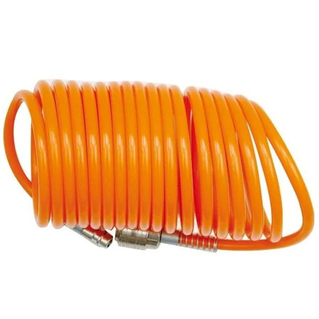 Furtun flexibil spiral 6×8 mm cu cuple tip German 7.5m [372.12.00]