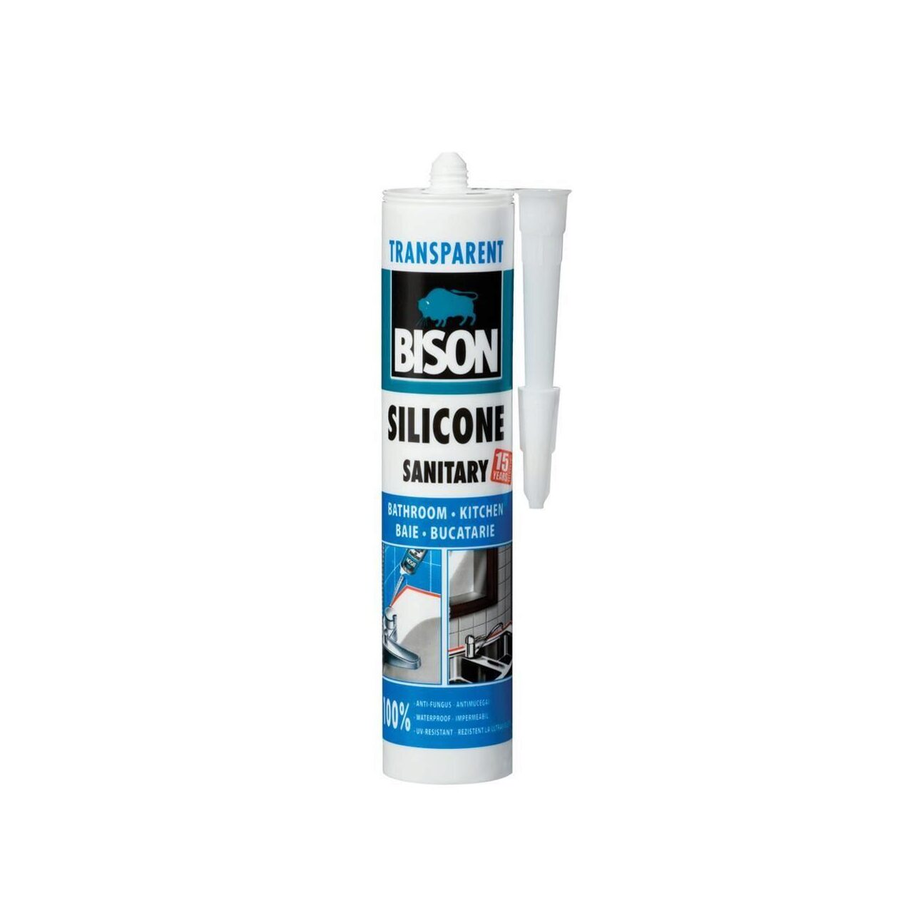 BISON - Silicon Sanitar transp. 280ml [423006]