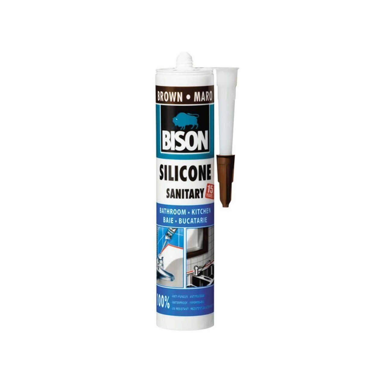 BISON - Silicon Sanitar maro 280ml [423010]