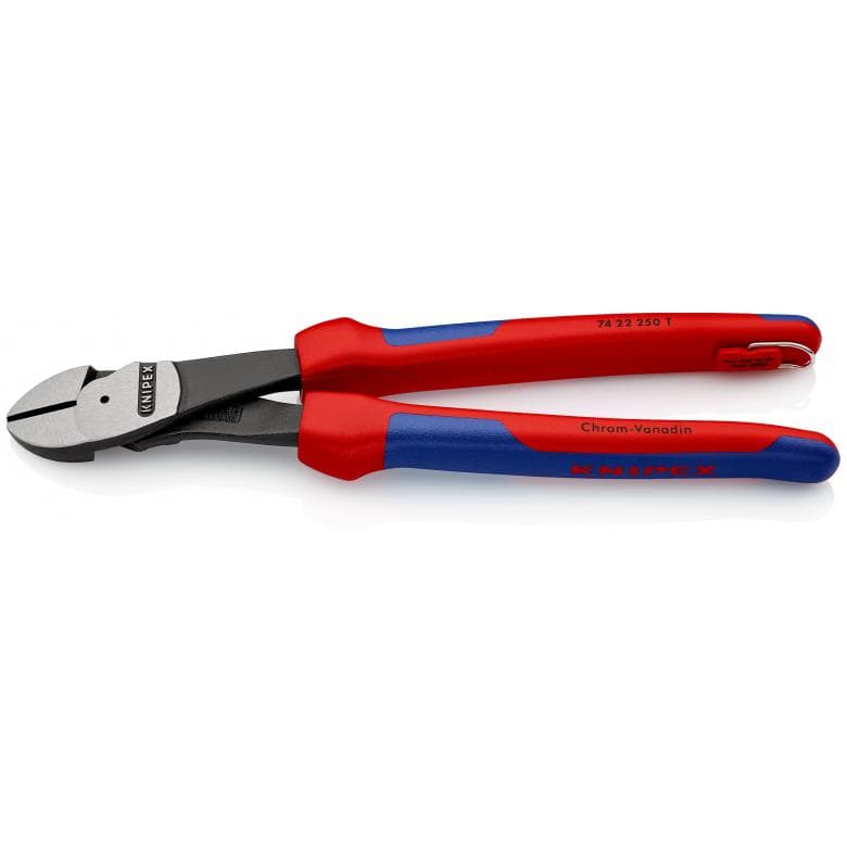 Cleste tais lateral Knipex de forta cap inclinat 250mm cu agatatoare