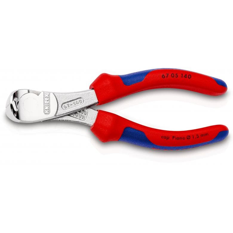 Cleste cu tais frontal Knipex manere multicomponente 140 mm