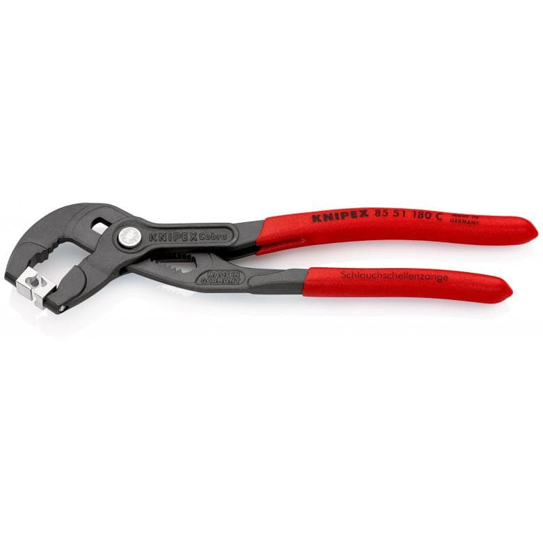 Cleste pentru coliere furtun Knipex cu clic 180 mm