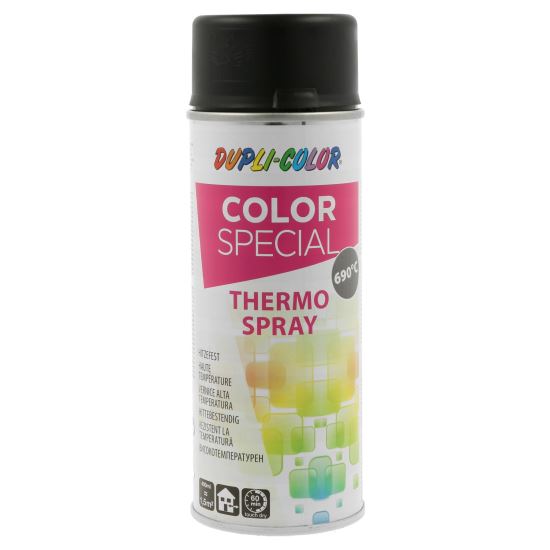 DupliColor - Spray vopsea rezistenta la temp. 690C, negru cod 651458, 400ml [307002]