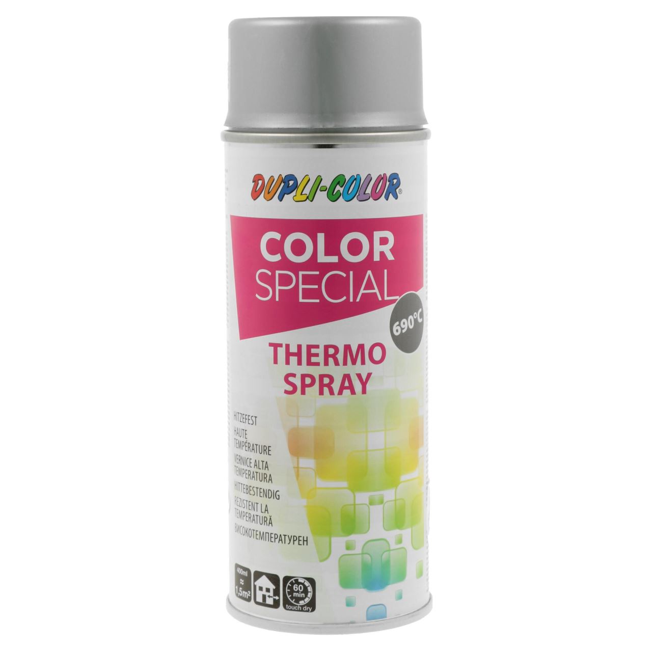 DupliColor - Spray vopsea rezistenta la temp. 690C, argintiu, cod 651465, 400ml [307001]