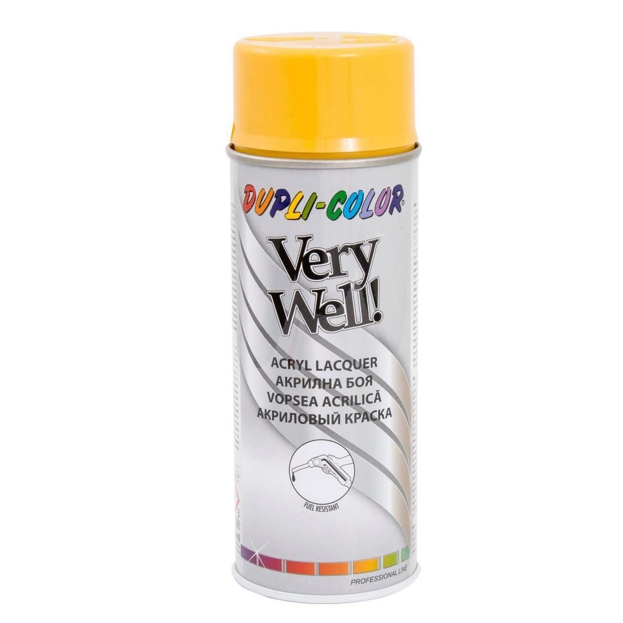 DupliColor - Spray vopsea decorativa Very Well RAL1004 galben lucios c.VW10040, 400ml [379987]