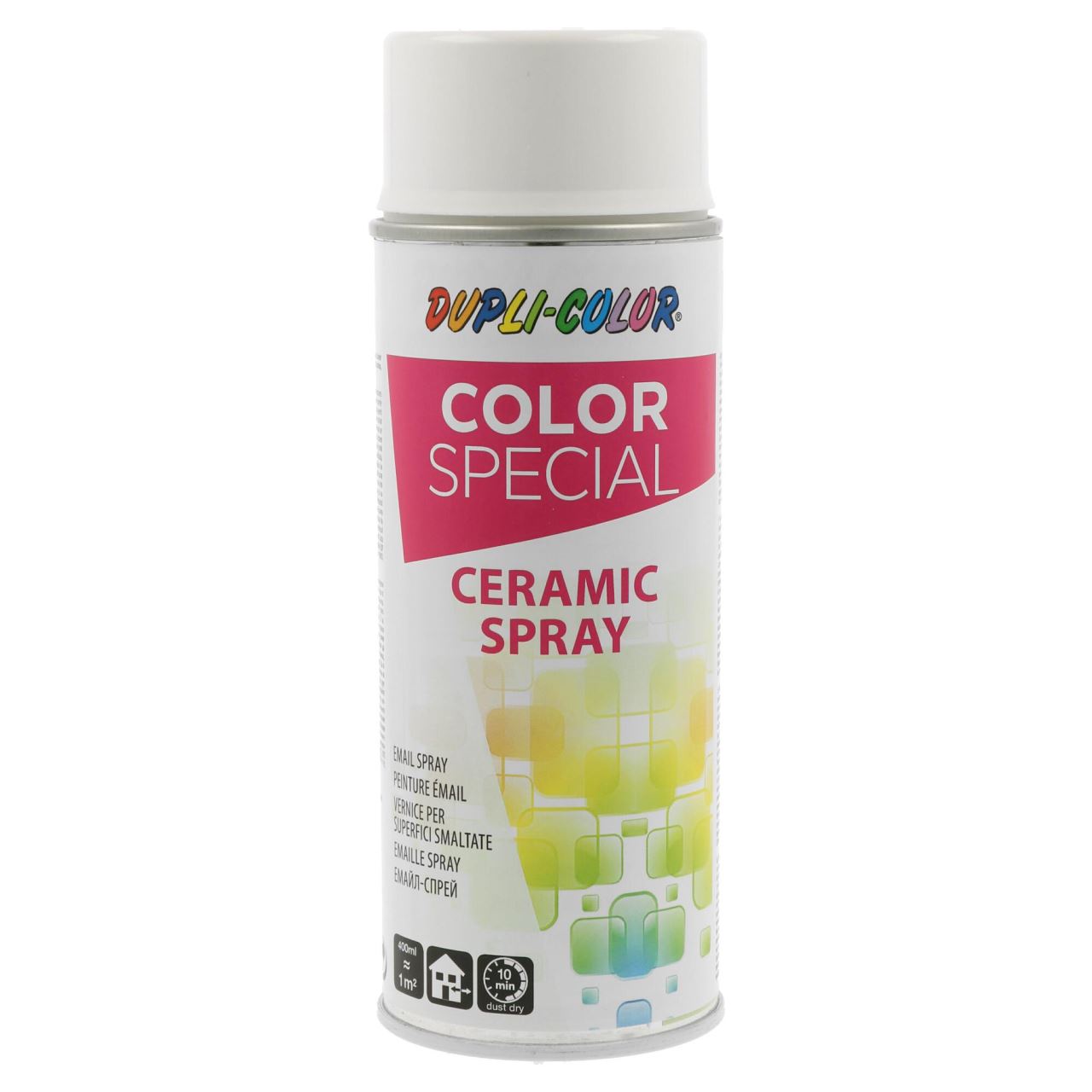 Duplicolor - Vopsea spray alb pentru suprafete emailate 400 ml [302001]