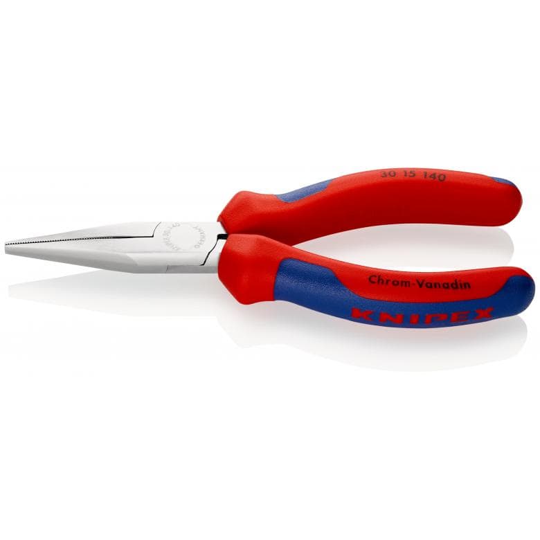 Cleste cu varf plat Knipex 140 mm manere multicomponente
