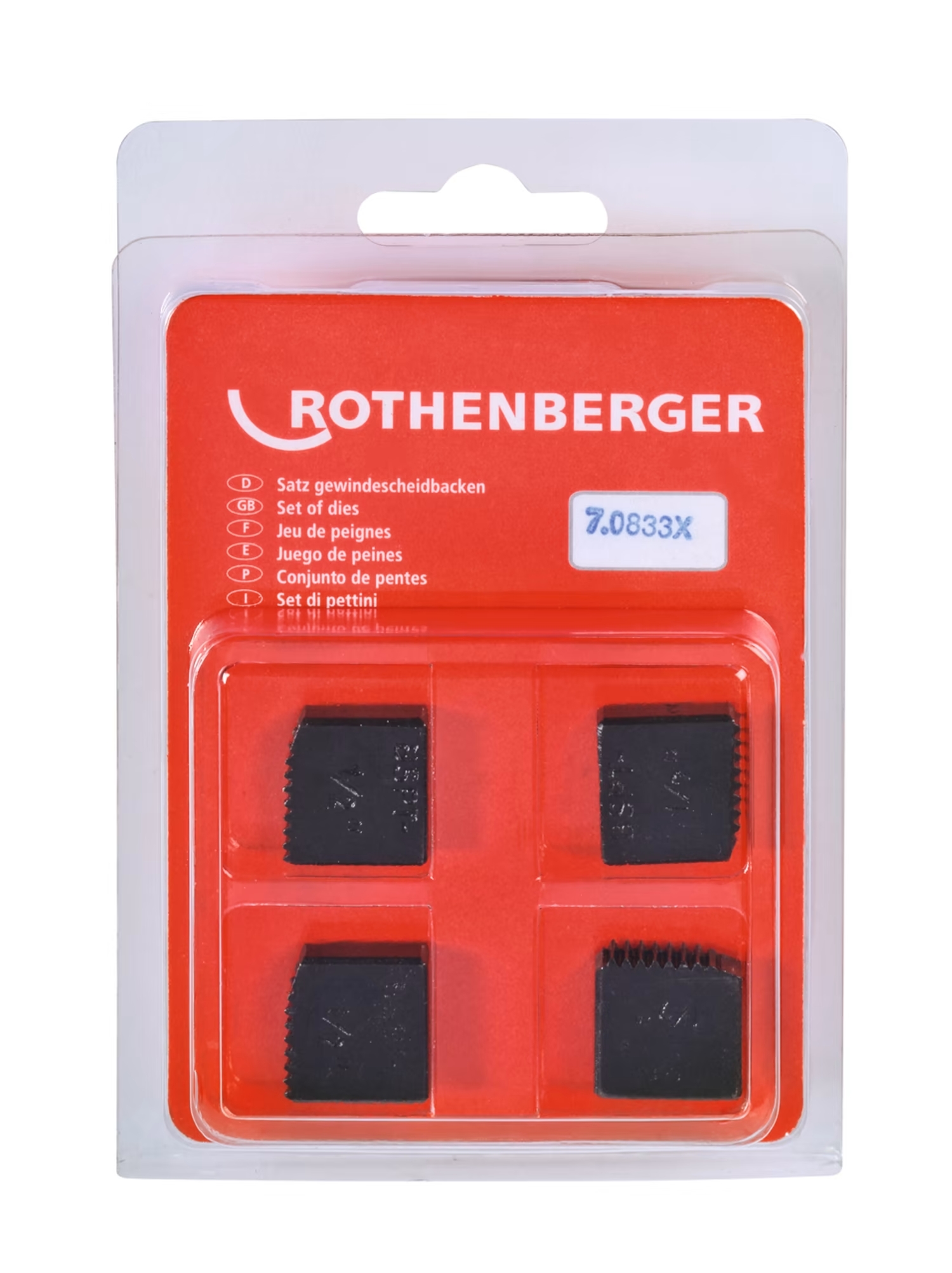Set bacuri de filetare Rothenberger BSPT 1/2