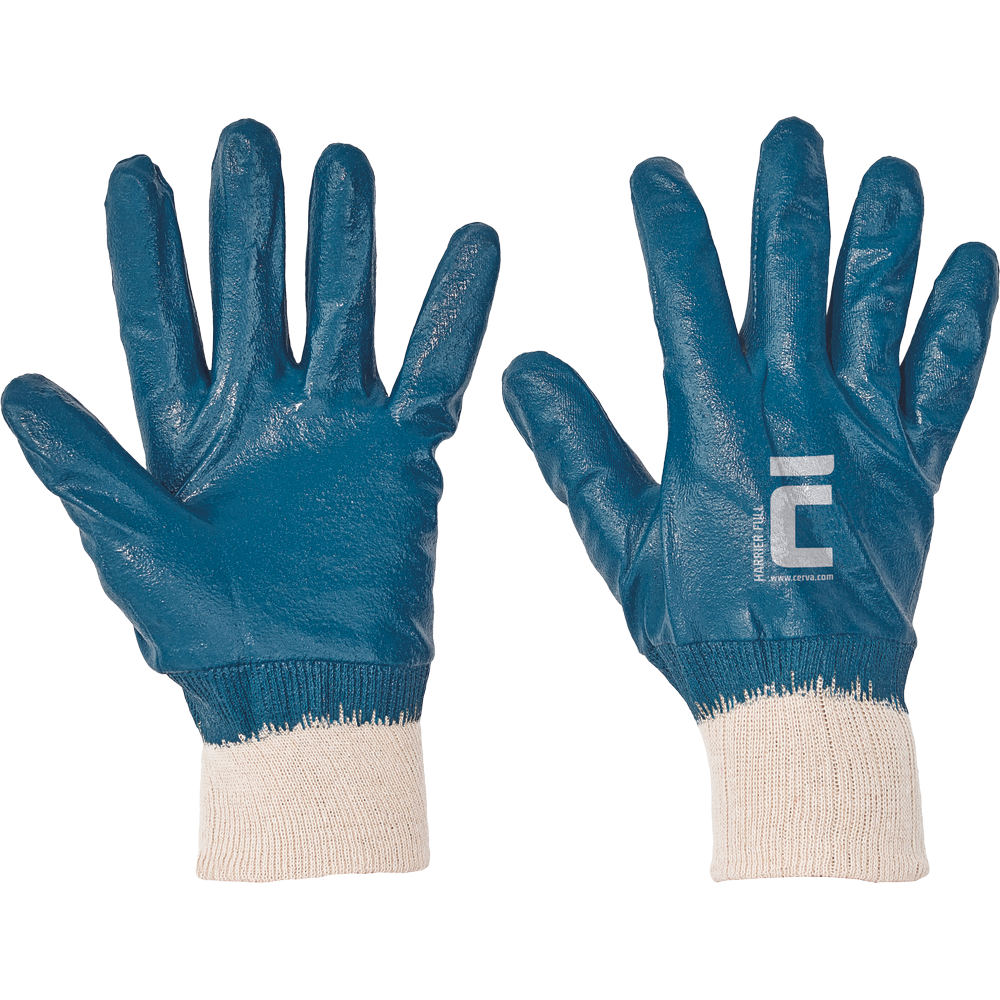 CERVA - Manusi imersate nitril HARRIER FULL, albastru, mas. 9 [0107004899090]