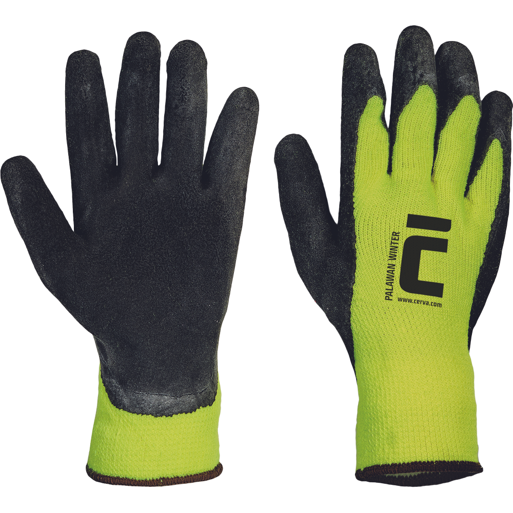 CERVA - Manusi din nylon PALAWAN WINTER, galben, mas. 10 [0106001799100]