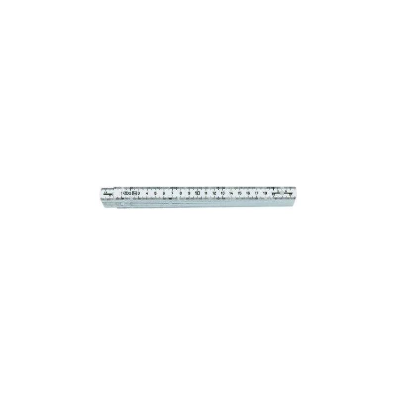 fortis - Metru pliabil alb din plastic 2m/16mm [4317784787734]