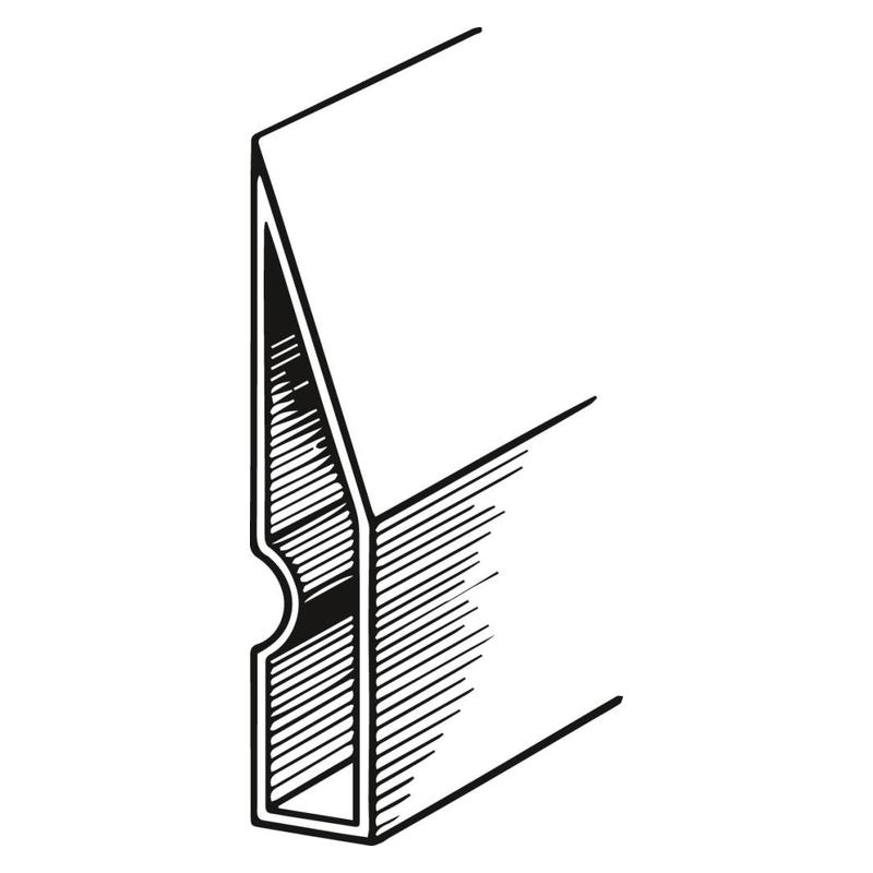 Dreptar aluminiu Fortis tip trapez 97x18mm 1.2m
