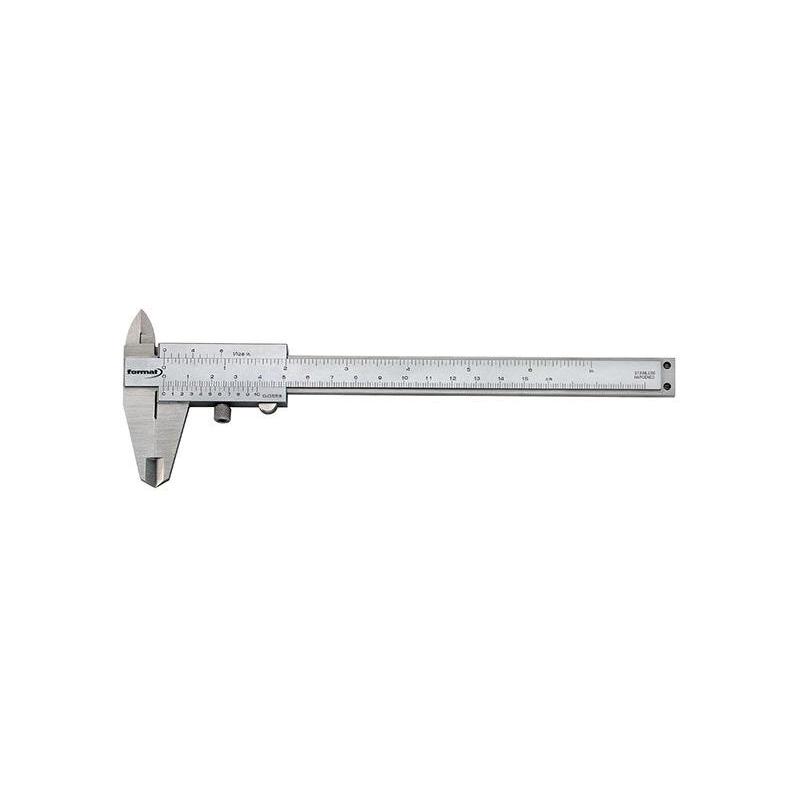 fortis - Subler de buzunar, fara paralaxa, cu blocare, fixare cu surub, 150mm, vernier 1/50, 1/1000 [4317784717564]