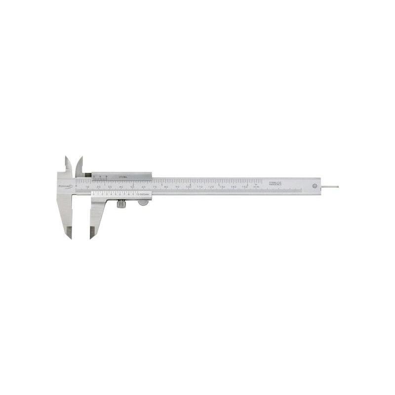fortis - Subler de buzunar, fixare cu surub, 150mm, vernier 1/50, 1/1000 [4317784717588]